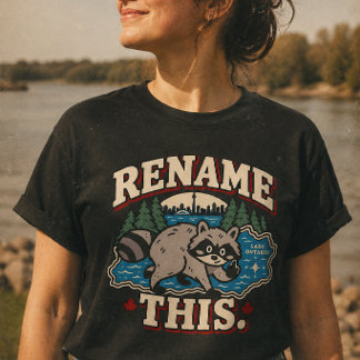 T-shirt Lac Ontario Lac Amérique Jimothy Raton laveur