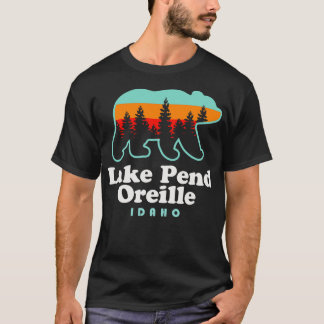 T-shirt Lac Pend Oreille Idaho Camping de pêche