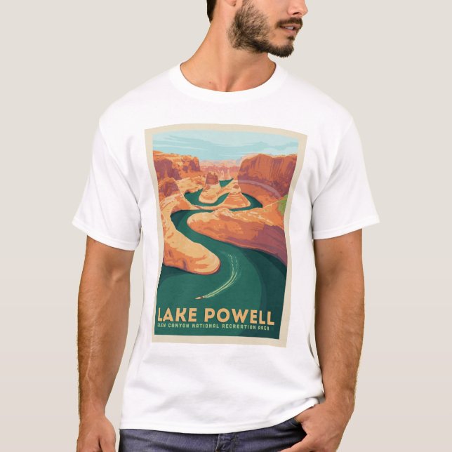 T-shirt Lac Powell | Arizona et Utah (Devant)