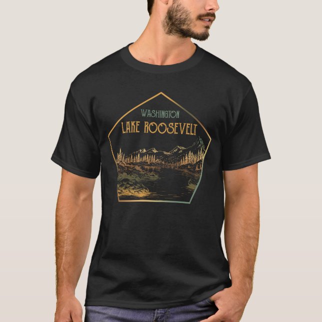 T-shirt Lac Roosevelt Washington (Devant)