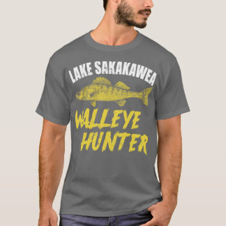 T-shirt Lac Sakakawea Walleye Hunter