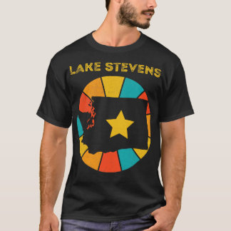 T-shirt Lac Stevens Washington Vintage Souveni désorganisé