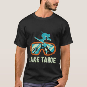 T-shirt Lac Tahoe Californie Ski Vintage Rétro Et Sno