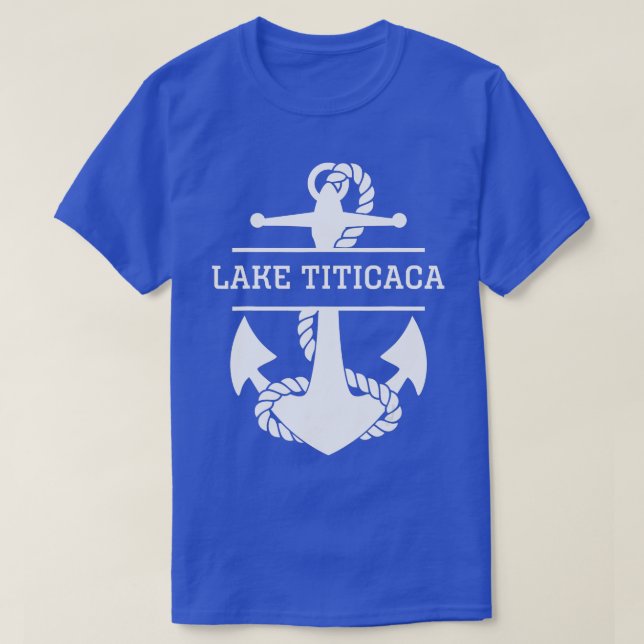 T-shirt Lac Titicaca Pérou Bolivie Nautique 1 (Design devant)