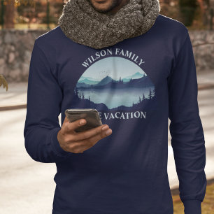 T-shirt Lac Vacances Famille Retrouvailles Personnalisé Lo