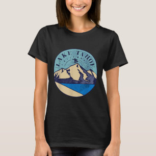 T-shirt Lac vintage Taiguë Ss Cute Ss Ski Snow Mountai