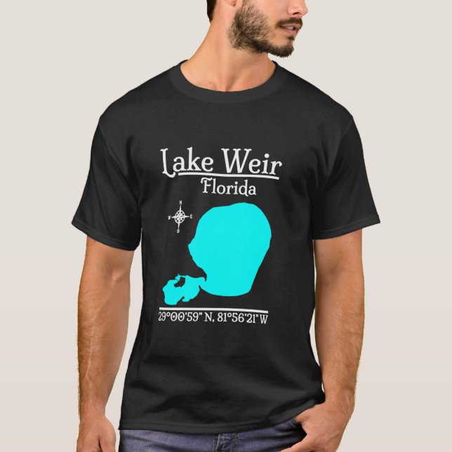 T-shirt Lac Weir Floride Long Manche T Chemise (Devant)