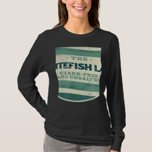 T-shirt Lac Whitefish Shark Camping gratuit et non salé Mo