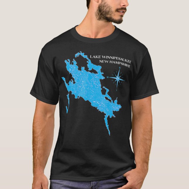 T-shirt Lac Winnipesaukee New Hampshire (Devant)