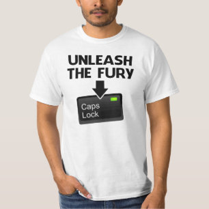 T-shirt Lâchez la fonction majuscule de fureur