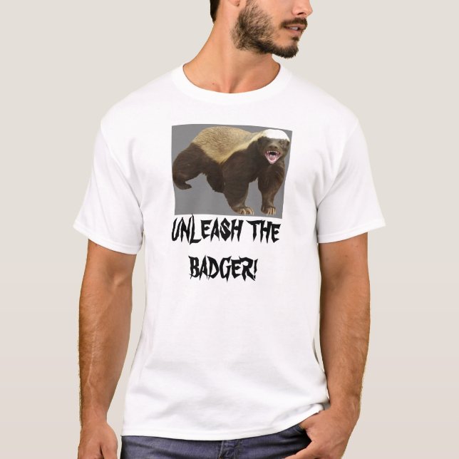 T-shirt Lâchez le blaireau (Devant)