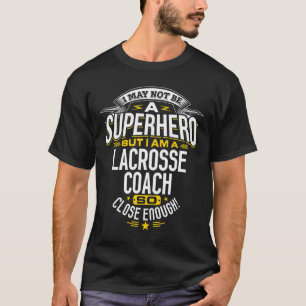 T-shirt Lacrosse Coach Idée Professionnelle Superhéros Lcr