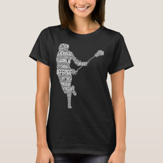 T-shirt Lacrosse Joueur Jeunes Enfants Hommes Garçons 1