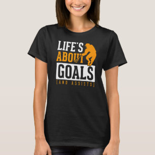 T-shirt Lacrosse Joueur Vie Est Objectifs Aide Motivationn