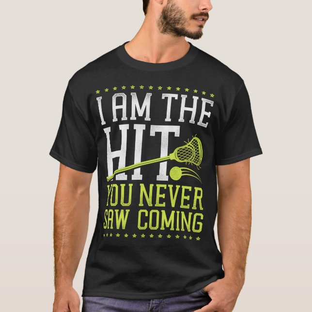 T-shirt Lacrosse Lax Je Suis Le Feu Que Vous N'Avez Jamais (Devant)