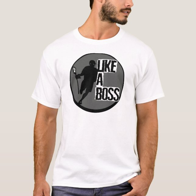 T-shirt Lacrosse LikeABoss (Devant)