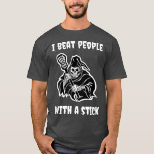 T-shirt Lacrosse Mème amusant Squelette Éffrayant Goth et 