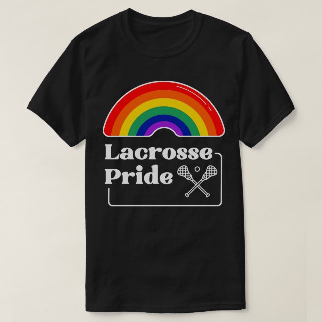 T-shirt Lacrosse Pride LGBTQIA Gay (Design devant)