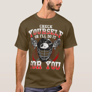 T-shirt Lacrosse Vérifier VotreOu Je Le Fais Pour Vous LAX