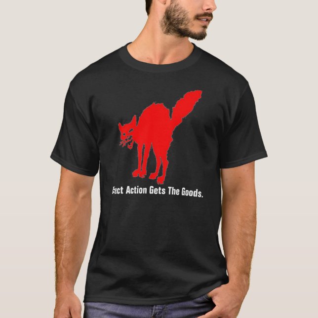 T-shirt l'action directe obtient les marchandises (Devant)