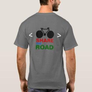 T-shirt L'activisme sportif respecte les cyclistes