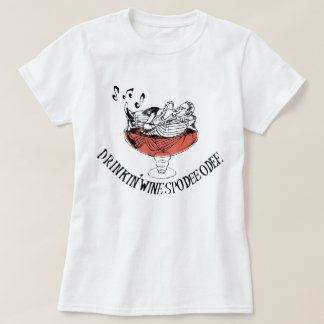 T-shirt Ladies - Drinkin' Wine Spodie Odie