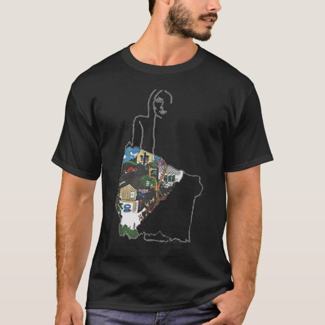 T-shirt Ladies Of Canyon Joni Mitchell Folk   (Devant)
