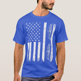 T-shirt Lading Lover Books USA Drapeau Livre Lover