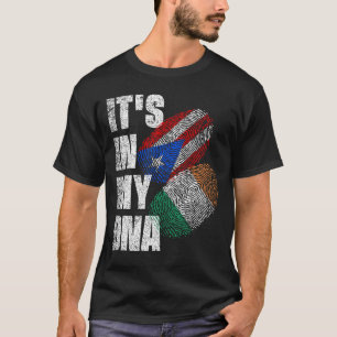 T-shirt L'ADN irlandais et portoricain mêlé à l'héritage d