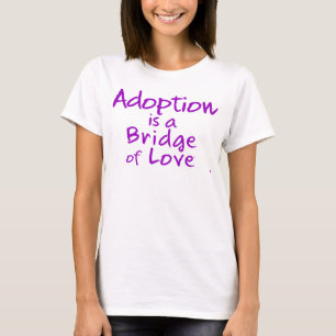 T-shirt L'adoption est un pont de pièce en t du 2-Sided