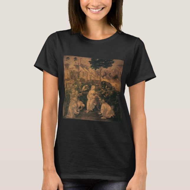 T-shirt L'Adoration des Mages de Léonard de Vinci (Devant)