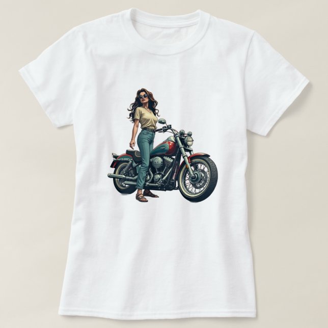 T-shirt Lady Biker  (Design devant)