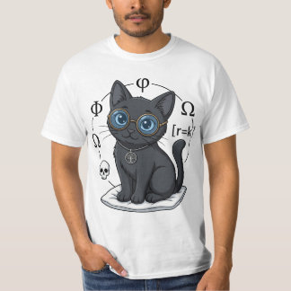 T-Shirt Lady Justice Black Cat Philosophie & Droit