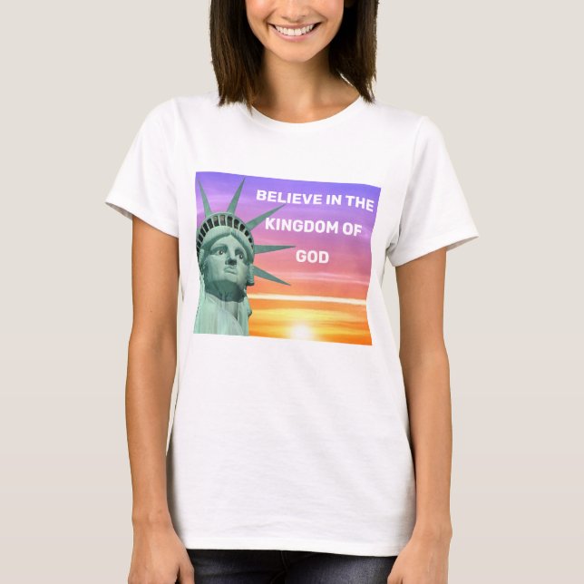 T-shirt Lady Liberty et le Royaume de Dieu (Devant)
