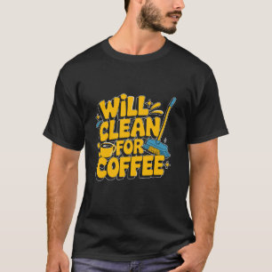 T-shirt Lady Nettoyera Pour Le Café