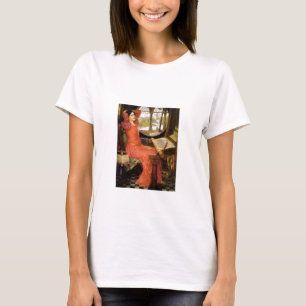 T-shirt Lady of Shalott assise à son bureau