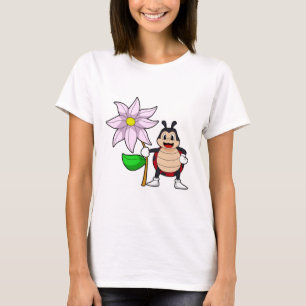 T-shirt Ladybug avec Flower.PNG