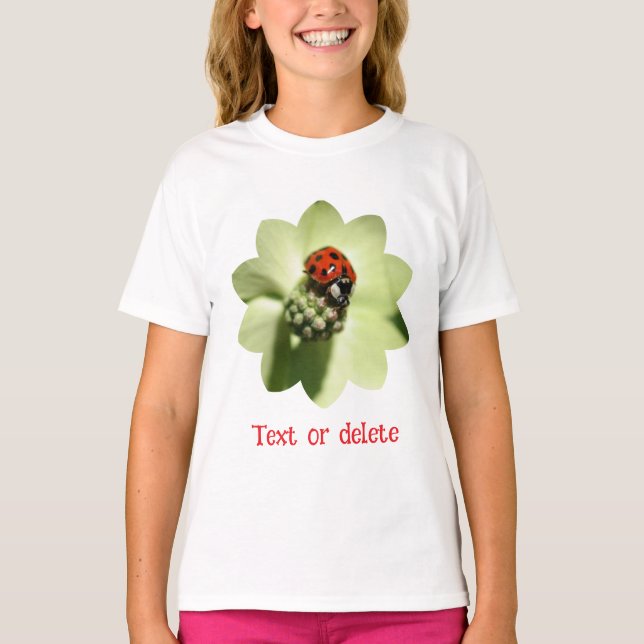 T-shirt Ladybug Nature  Personalized (Devant)