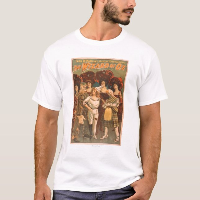 T-shirt "L'affiche #1 de théâtre musical de magicien d'Oz" (Devant)