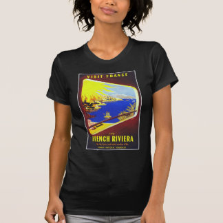T-shirt L'affiche de Vintage voyage de la Côte d'Azur