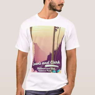 T-shirt L'affiche du parc national Lewis et Clark