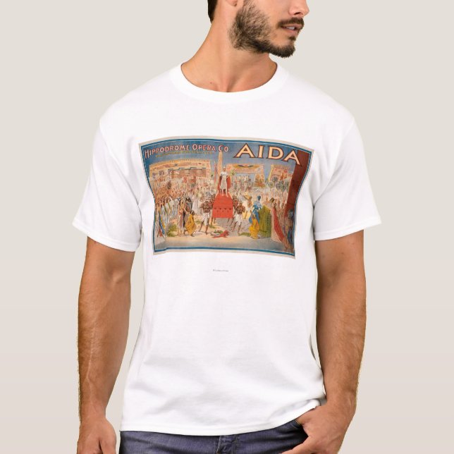 T-shirt L'affiche théâtrale d'Aida de spectacle (Devant)