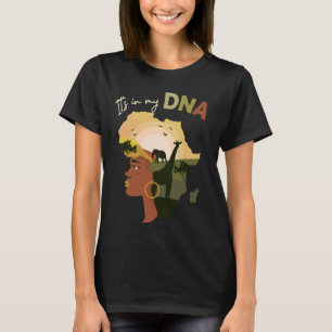 T-shirt L'Afrique dans mon ADN mignon Mois de l'histoire n