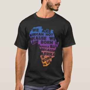 T-shirt L'Afrique est née au coucher du soleil des États