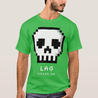 T-shirt Lag m'a tué garçon gamer des années 90