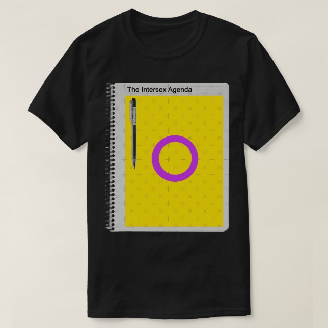 T-shirt L'agenda intersexe (Design devant)