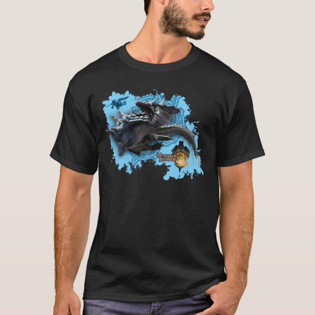 T-shirt Lagiacrus chassant le chasseur (Devant)