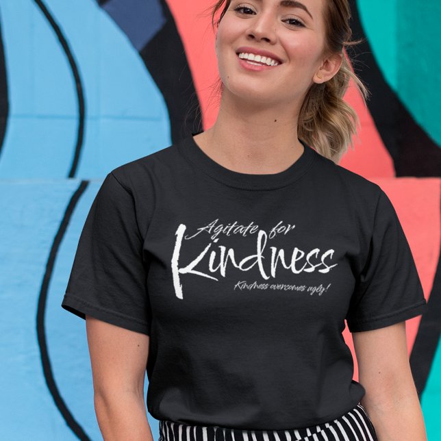 T-SHIRT L'AGITATION DE LA GENTILLESSE SURMONTE UN DÉFI DIF (Créateur téléchargé)