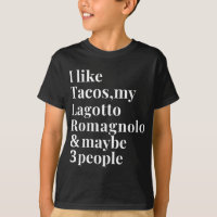 Lagotto Romagnolo Funny Chien Propriétaire Tacos L