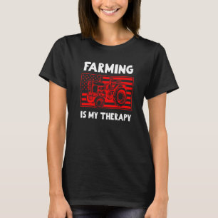 T-shirt L'Agriculture Est Mon Vieux Homme Thérapeutique Av